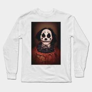 A Creepy, Scary Clown Long Sleeve T-Shirt